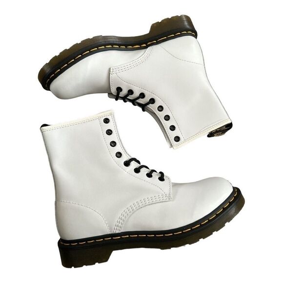 Dr. Martens Shoes - Dr. Martens Women's 1460 Softy T Boots White Size 6